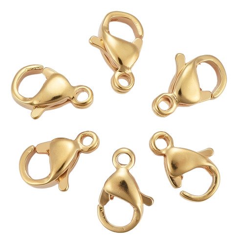 100 Piezas Broche Perico Acero Inoxidable Color Dorado - $ 441.15