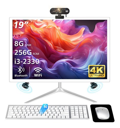 19"" All In One Pc Intel 8 256 Gb con Cámara Teclado ratón Intel CORE i3-2330m con wifi doble 2.4G /5G y Bluetooth 4.0 Gurkitsy - $ 3,920.9