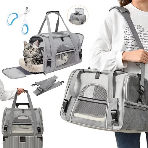 20 Kg Mochila Transportadora Plegable Para Gato Y Perro - $ 294