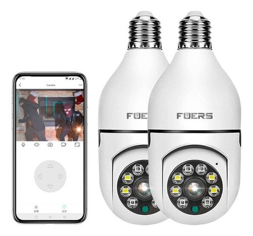 2pcs Cámara De Seguridad Wifi De 360° Visión Nocturna Alarma - $ 284.71