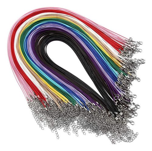 60 Cordon De Hilo Encerado Para Hacer Collares Y Joyas Diy - $ 165.89