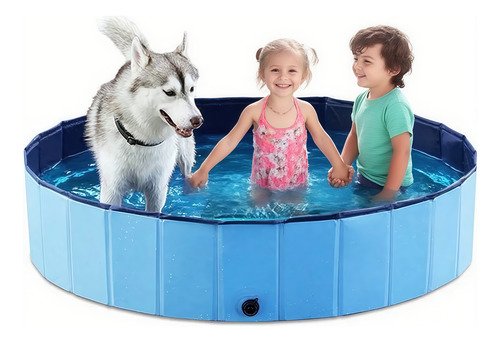 Alberca Plegable Piscina Perro Mascota Bañera Baño 120x30 Cm - $ 395.56