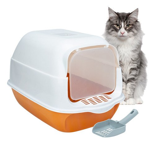 Arenero Cerrado Sanitario Para Gato Con Pala Puerta Abatible - $ 239