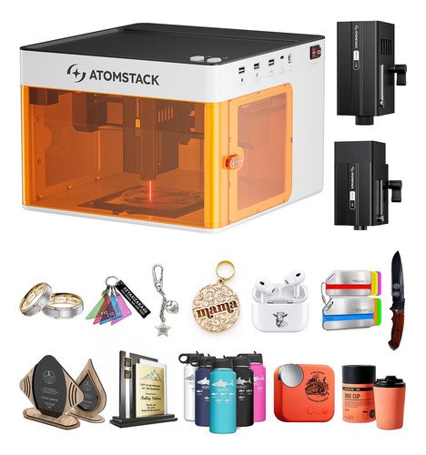 Atomstack P1 Dual Grabador Láser Con 5w Y 1.2w Infrared Laser para Más de 300 materiales - $ 8,802.95