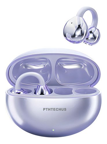 Audífonos Pthtechus M91 Clip-ear Inalambricos Bluetooth Ipx6 Micrófono Hd Integrado Open Ear Cancelación De Ruido Earbuds Gamer Deportivos Headset Luz Led Color Violeta - $ 372.99