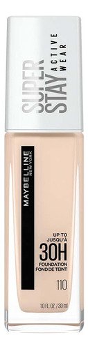 Base Líquida Maybelline Superstay Active Wear Tono 110 Porcelain 30ml - $ 180