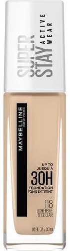 Base Líquida Maybelline Superstay Active Wear Tono 118 Light Beige 30ml - $ 180