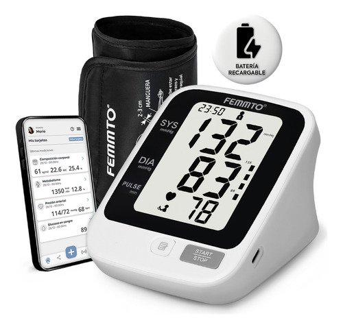 Baumanometro Digital Batería USB Monitor Medidor de presion arterial Tensiometro Aparato Checador de presion FEMMTO - $ 497
