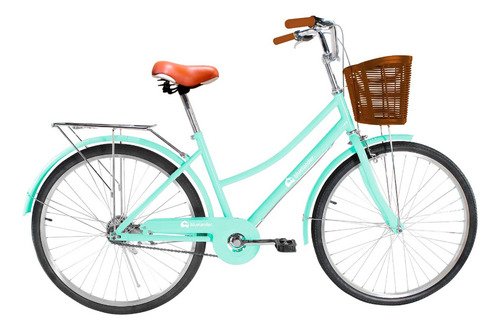 Bicicleta Urbana De Paseo R26 Doble Freno Vintage Canastilla - $ 2,339.4