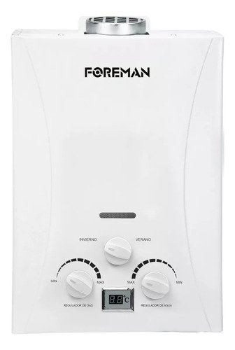 Calentador de agua instantáneo a gas Lp 6l por minuto Foreman blanco - $ 999