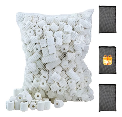Canutillos Anillos Cerámicos Filtrado Acuarios 1.5kg - $ 147.94