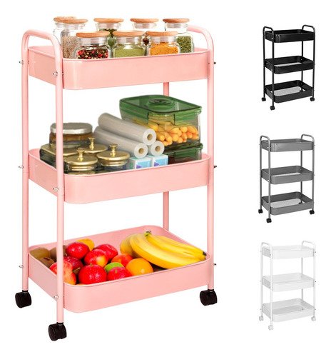 Carrito Organizador De Metal Transportador Metálico Ruedas - $ 289