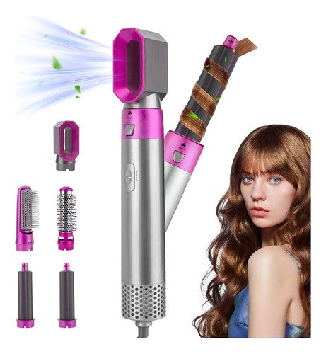 Cepillo Secador De Pelo Eléctrico 5 En 1 Peine De Aire - $ 296.4