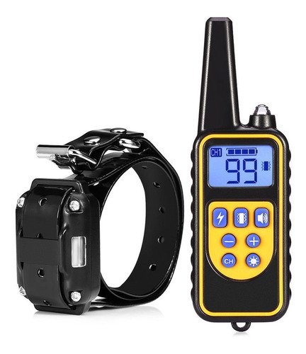 Collar de Adiestramiento de Perros Eléctrico Teledirigido Color Negro Savefree - $ 418.19