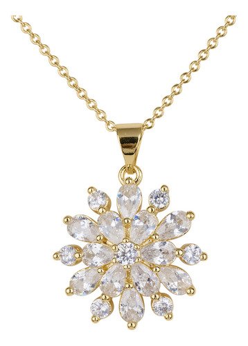 Collar Mujer Oro 14k Zirconia Cúbica Luckyly - $ 426.93