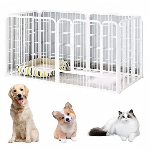 Corrales Para Mascotas Rejas De Plegable Perros 120*60cm - $ 899.4