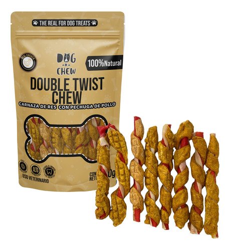 Dog-o-chew, Carnaza Con Pechuga De Pollo, Twist , 300 Gr - $ 146.02