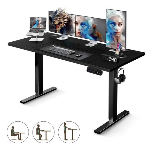 Escritorio Gamer Altura Ajustable Electrico L140*w60*h115cm - $ 2,779.31