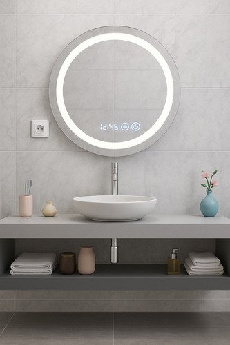 Espejo Luz Led De Pared Tocador Baño Touch Cambio 3 Luces - $ 498.9
