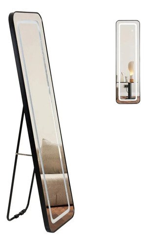 Espejo Rectangular Completo Piso Pared Colorlux Full 3 Luces - $ 719.6