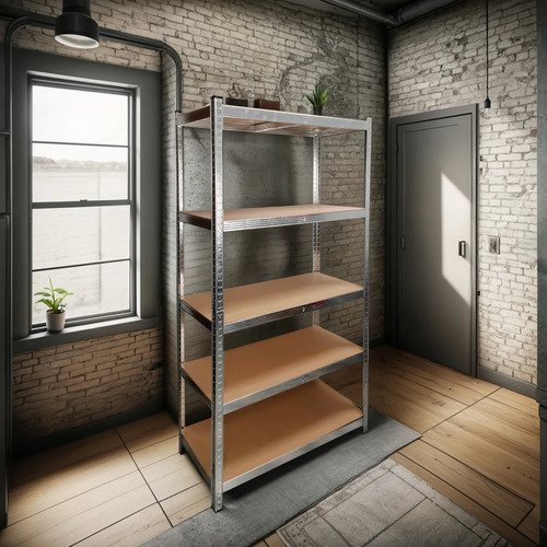 Estante Metálico Anaquel Organizador Hogar 5 Niveles Madera - $ 518.44