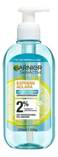 Garnier Express Aclara Limpiador Purificante, Piel con Tendencia al Acné, 200 ml - $ 132
