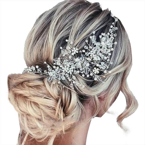 Joyas Nupciales De Cristal Y Pedrería, Tiaras De Boda. - $ 65.7