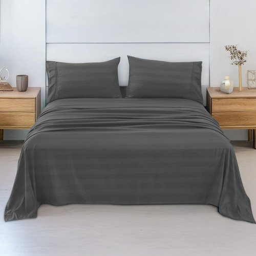 Juego De Sábanas Matrimonial 3000 Hilos Egipcian Premium - $ 179