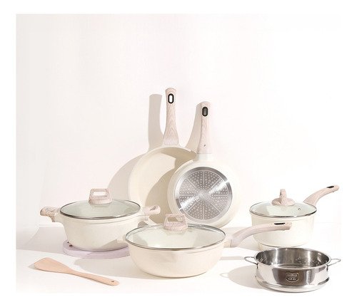 Juego De Utensilios De Cocina Ollas Y Sartenes 10 Piezas - $ 1,189