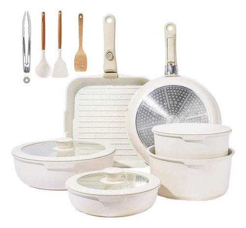 Juego De Utensilios De Cocina Para Ollas Y Sartenes Antiadhe - $ 1,496.98