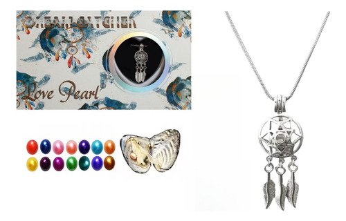 Kit De Perla Cultivada En Ostra Real Dije Collar Atrapasueño Amor, Familia, Regalo, Amante, Madre, Amigo,zen, Aniversario, Oración, Bendición, Regalo De Aniversario, Día De San Valentín - $ 89.59