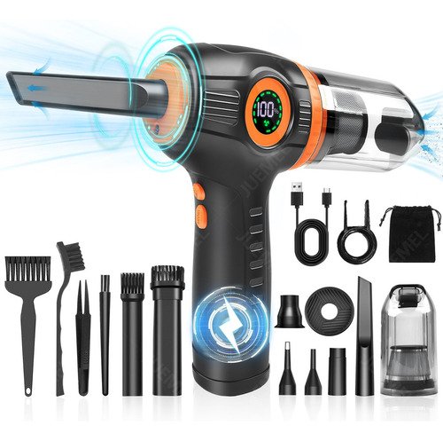 Kit Limpieza Pc Inalámbrico Aire Soplador 150000rpm Juemel, Mini Aspiradora Para Limpieza Del Coche, El Hogar y El Ordenador, Cama de aire, Limpiar el Pelo De Las Mascotas - $ 647.47