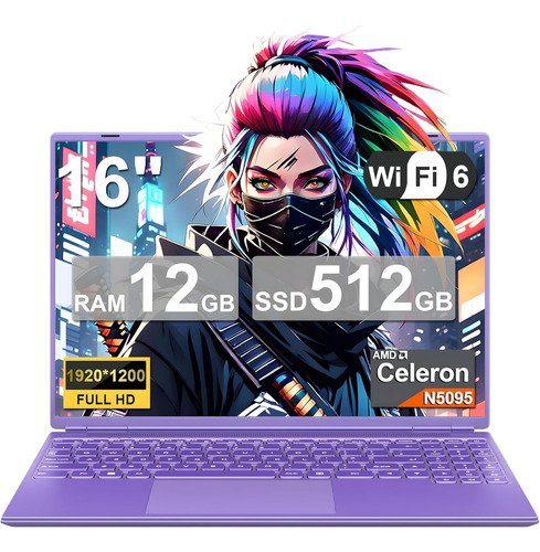 Laptop 16 Inch N5090 12gb Ram 512gb Ssd Win11pro 1200p+ratón - $ 4,979.99