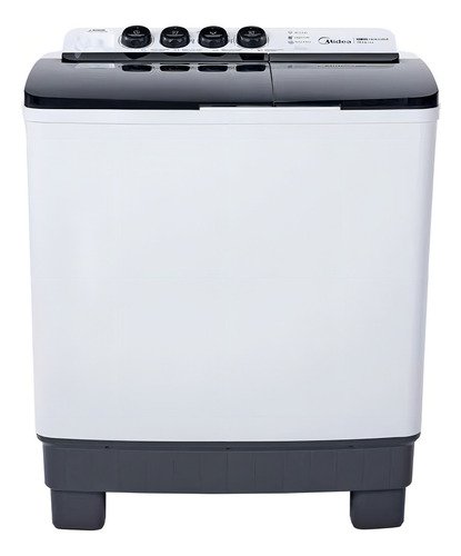 Lavadora Semiautomática Dos Tinas Midea 13kg Twin Force Pulsator Color Blanco - $ 3,199
