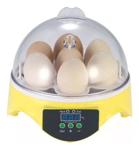 Mini Incubadora De 7 Huevos Con Giro Manual Para Gallinas Y - $ 372.06