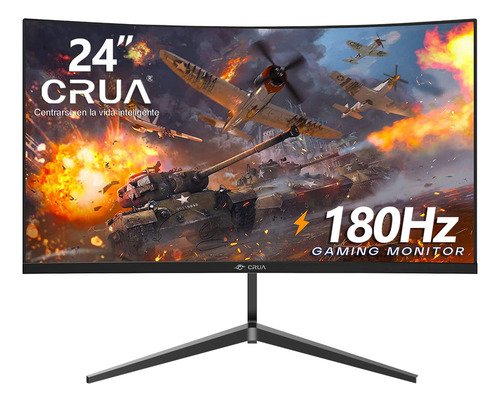 Monitor 24" Curvo Gaming CRUA CR240DM 120HZ/180HZ Free Sync Compatible con XBOX PS4/5 Nintendo con experiencia inmersiva Color Monitor Portátil FULL Negro - $ 2,057.66