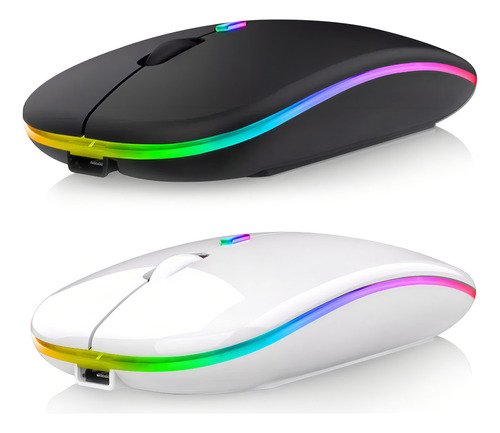 MOYac 2pzs Ratón Silencioso De Oficina Inalámbrico Recargable 2.4G y Bluetooth - $ 119.57
