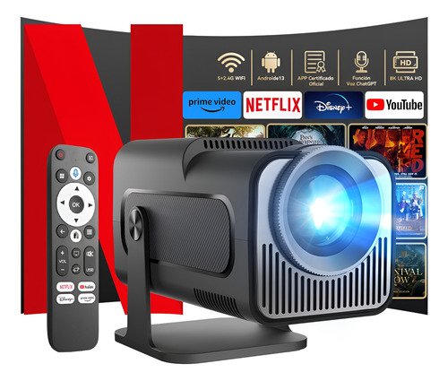 Netflix Oficial, Proyector Android 13 Full Hd 1080p 8k Wifi - $ 1,478.36