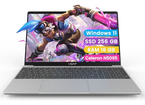 notebook 15.6in Notebook Intel Celeron N5095 16g Ram 256g Ssd Color Plateado Vsap Vnjh1501 - $ 4,199.09