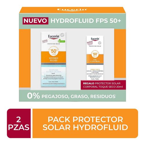 Pack Eucerin Hydro-fluid Protección Solar Facial Y Corporal - $ 441.15