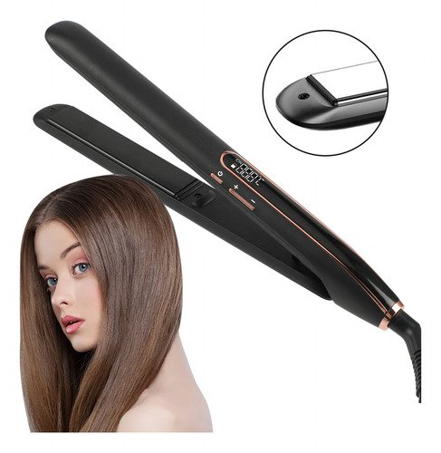 Planchas Para Cabello Curl & Straight 2 En 1 Portátil Negro - $ 196.56