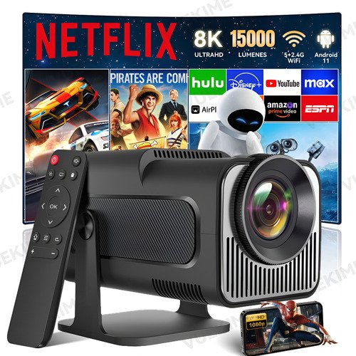 Proyector Hd 8k Android 11 Wifi Full 1080p 15000lm Projector - $ 998.23