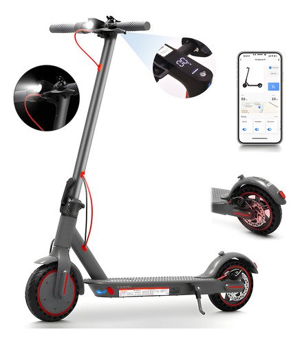 Scooter Eléctrico Plegable Para Adultos 600w 25km/h Negro Color 1 - $ 3,599.4