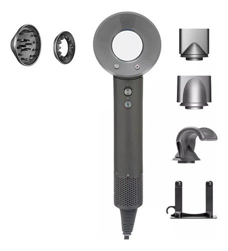 Secador De Cabello Lónico Hair Dryer 6 Pzs Con Difusor 110v - $ 462.29