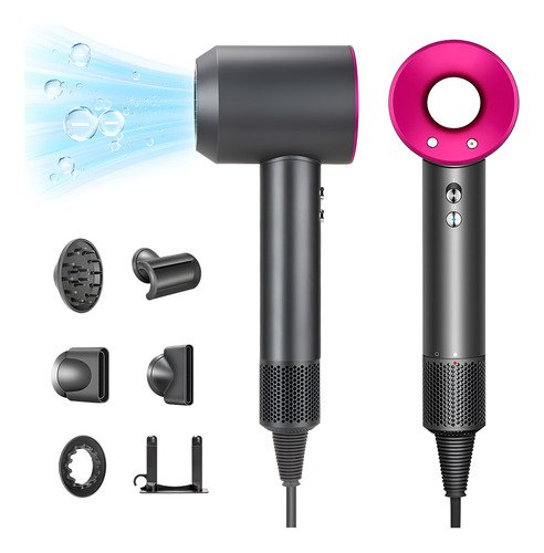 Secador De Pelo Ruike Profesional Iónico 1600w Con Difusor - $ 526.4