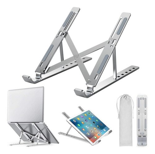 Soporte De Aluminio Para Computadora Portátil, Plegable, Por - $ 92.5