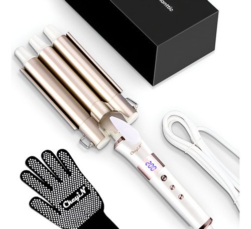 Tenaza Rizador De Cabello Cerámica Waflera Ferro 22mm Ondas - $ 422.53