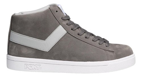 Tenis Pony Top Star Hi Monument Gray Unisex Caminar Moda - $ 927
