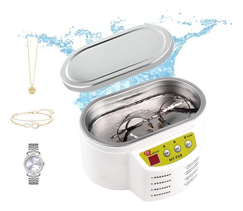 Tina Ultrasonido Ajustable De Joyas Profesional Portátil 500 - $ 465.91