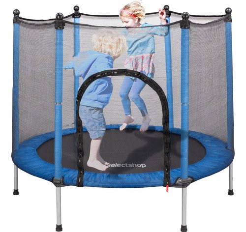 Trampolín Infantil 55" SelectShop azul con red de seguridad acero 6 patas - $ 699